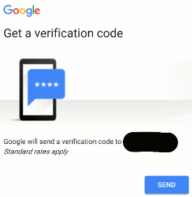 google get a verification code