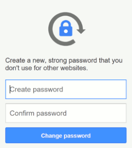 google change your password